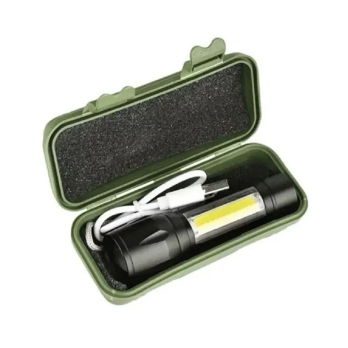 GENERICO - Mini Linterna Led Recargable Usb Luz Led Lateral Gancho