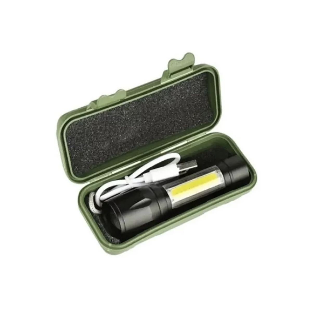 GENERICO - Mini Linterna Led Recargable Usb Luz Led Lateral Gancho