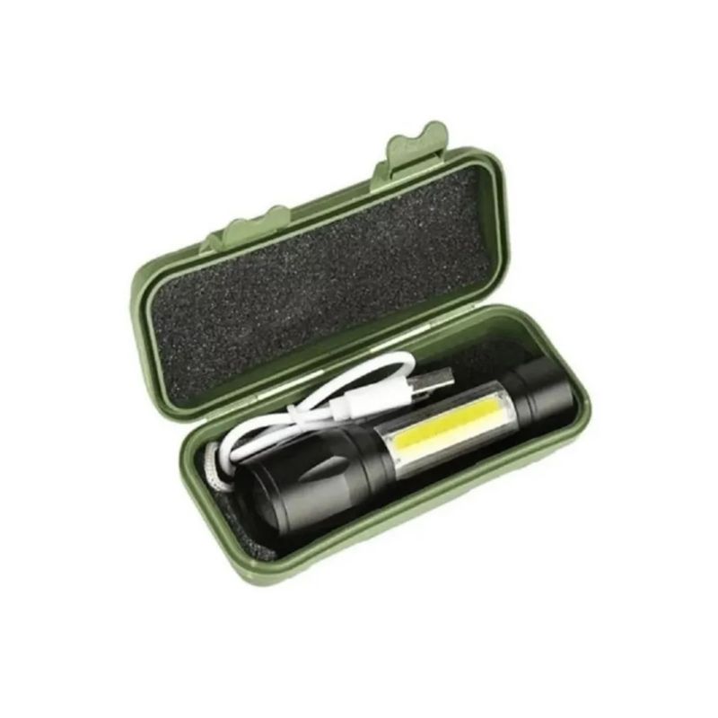 GENERICO - Mini Linterna Led Recargable Usb Luz Led Lateral Gancho