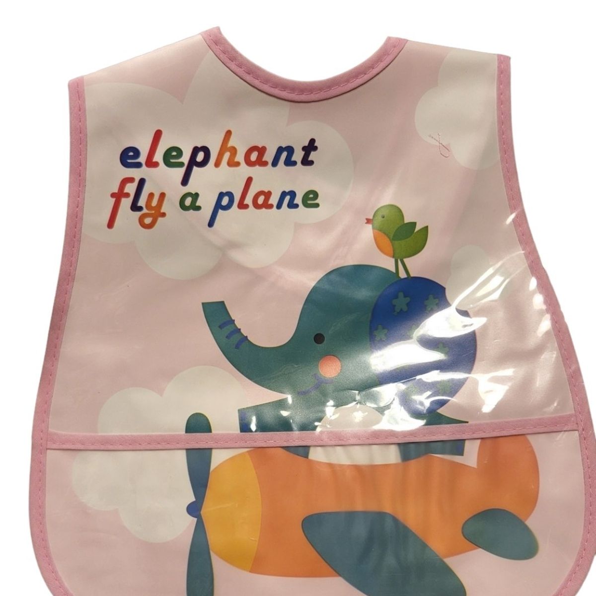 TEDMIMAK - babero impermeable sin manga alimentacion Bebé con velcro