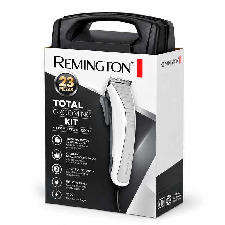 Cortadora De Cabello HC06A KIT 23Pcs + Maleta Negro