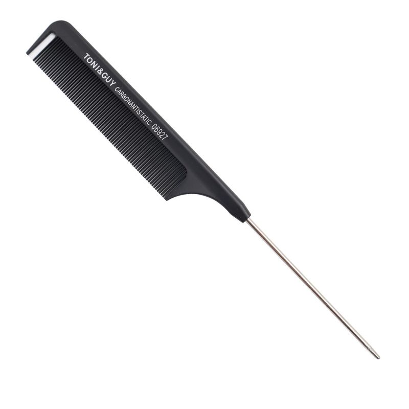 COSMETICAVAL - Peineta de carbón con punta metálica para peinados