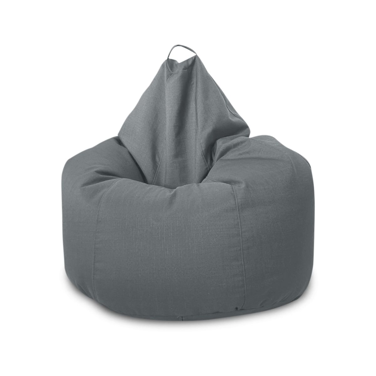 GENERICO - Puff Pera Adulto Lona Gris  Con Relleno