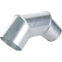 GENERICO - Codo Curva Galvanizado Medida 4 ½ Pulgadas x 90° x 0,35 mm