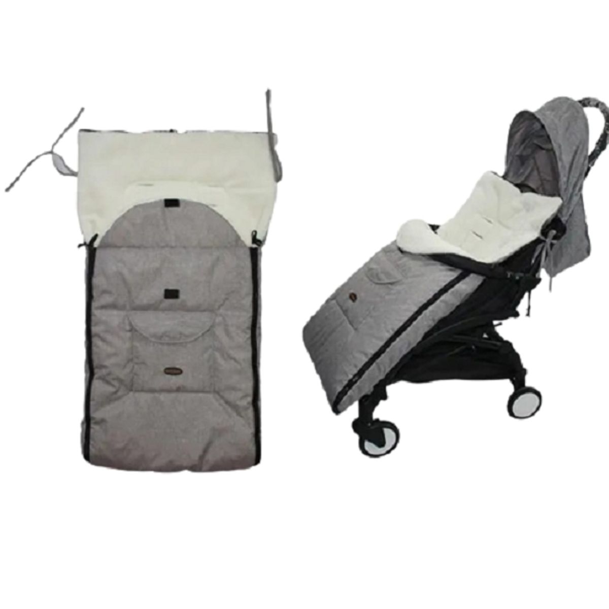 GENERICO - Saco Impermeable Para Coche Forrado Chiporro Universal Gris