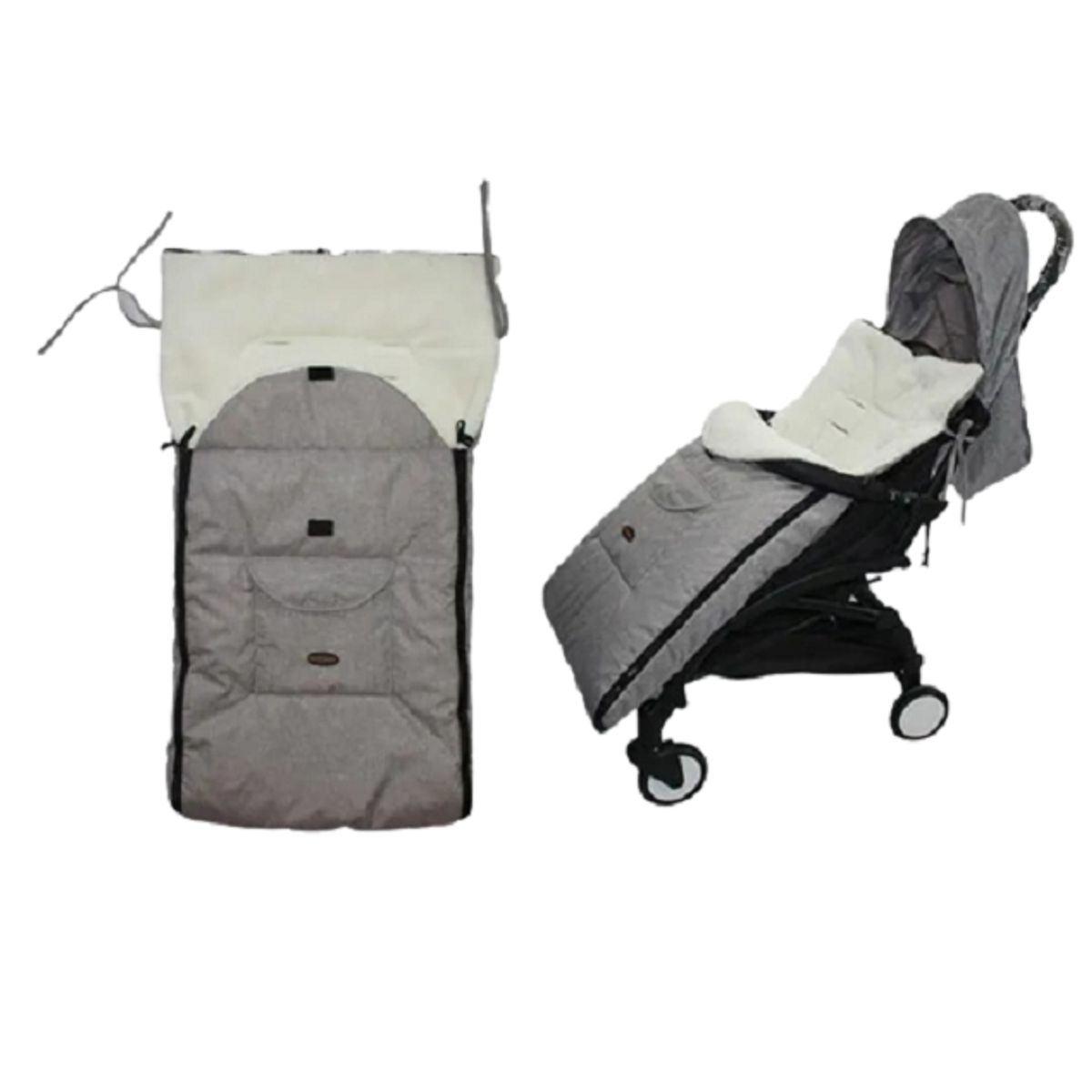 GENERICO - Saco Impermeable Para Coche Forrado Chiporro Universal Gris