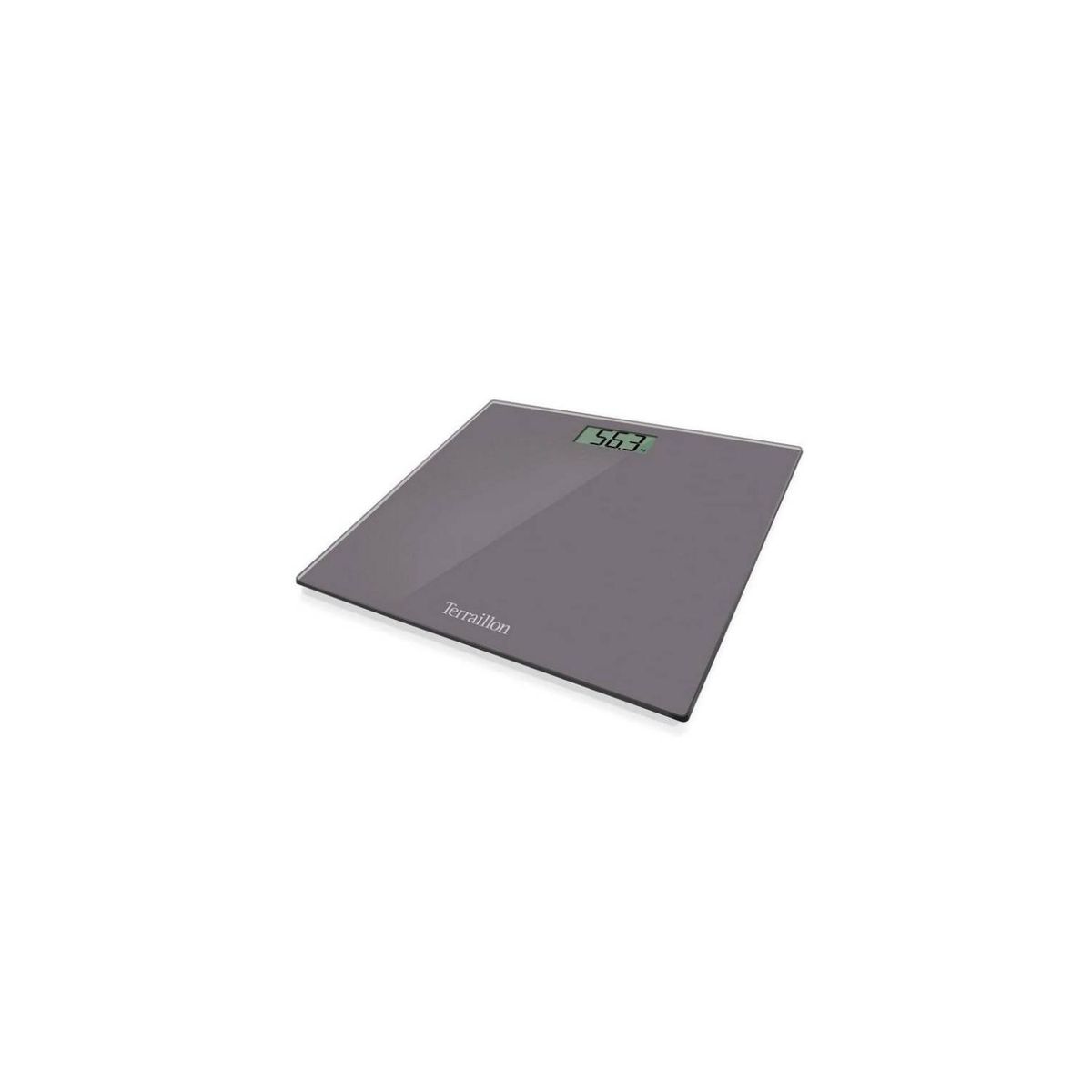 TERRAILLON - Pesa Balanza Personal 160Kg Vidrio LCD One Chestnut Terraillon