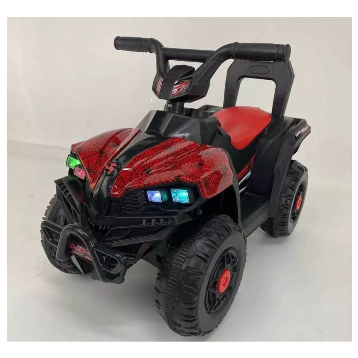GENERICO - Moto eléctrica a bateria cuatro ruedas para niños  Rojo