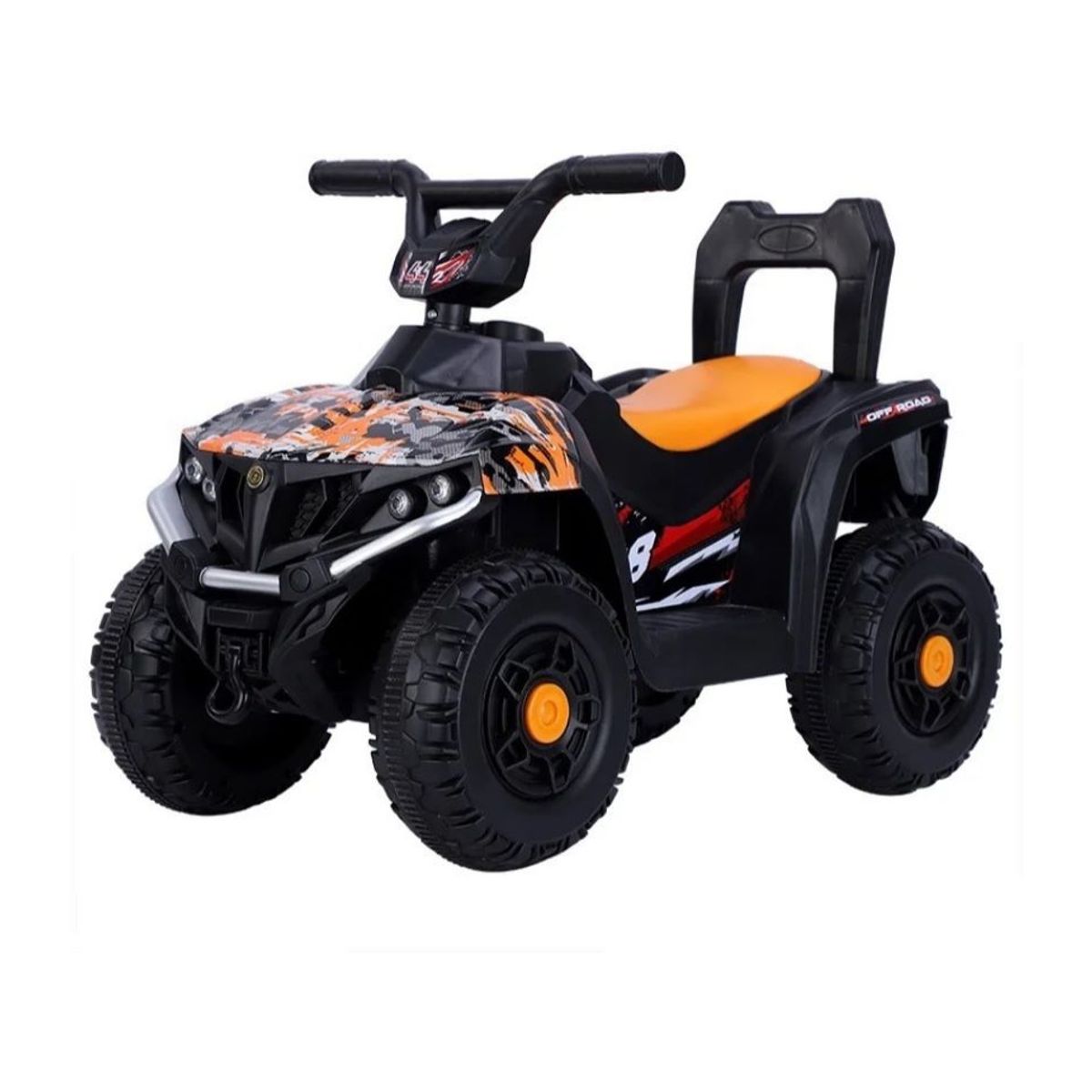 GENERICO - Moto eléctrica  a batería cuatro ruedas para niños  Naranja