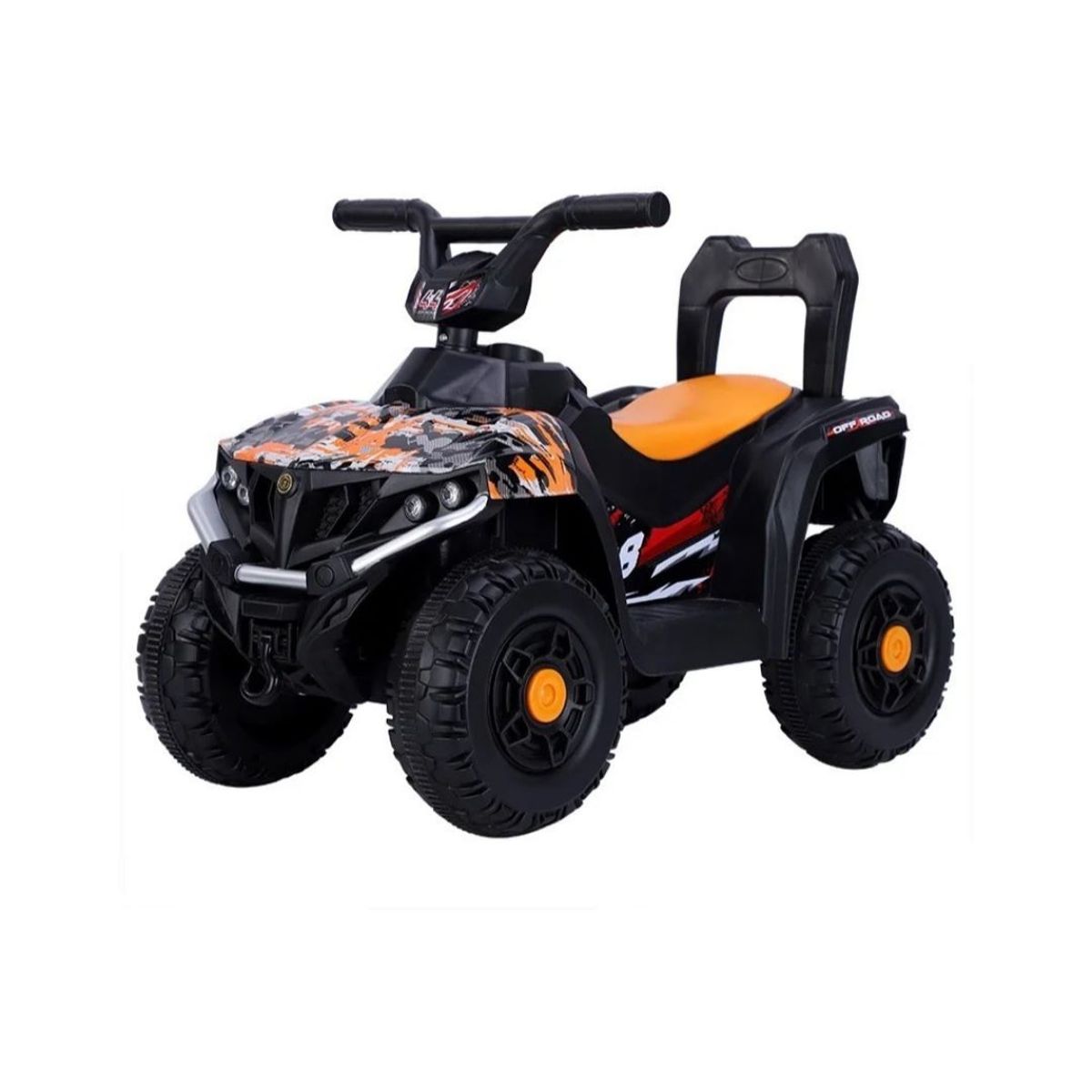 GENERICO - Moto eléctrica  a batería cuatro ruedas para niños  Naranja