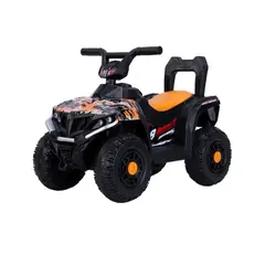 GENERICO - Moto eléctrica  a batería cuatro ruedas para niños Naranja