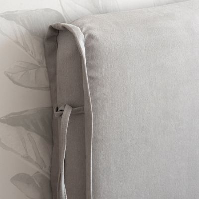 Imagen 2 del producto RESPALDO CON FUNDA LAVABLE CON AMARRAS - 2 PLAZAS - GRIS CLARO
