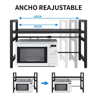 Imagen 2 del producto Estante Repisa Extensible Horno Microondas Rack Organizador Cocina
