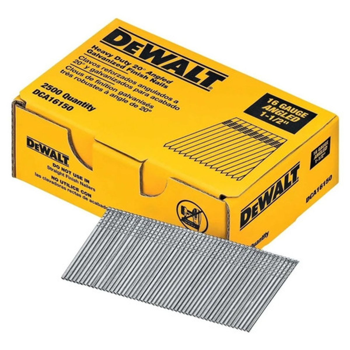 DEWALT - Caja De 2500 Clavos Reforzados 1-1/2  16ga Dewalt Dca16150