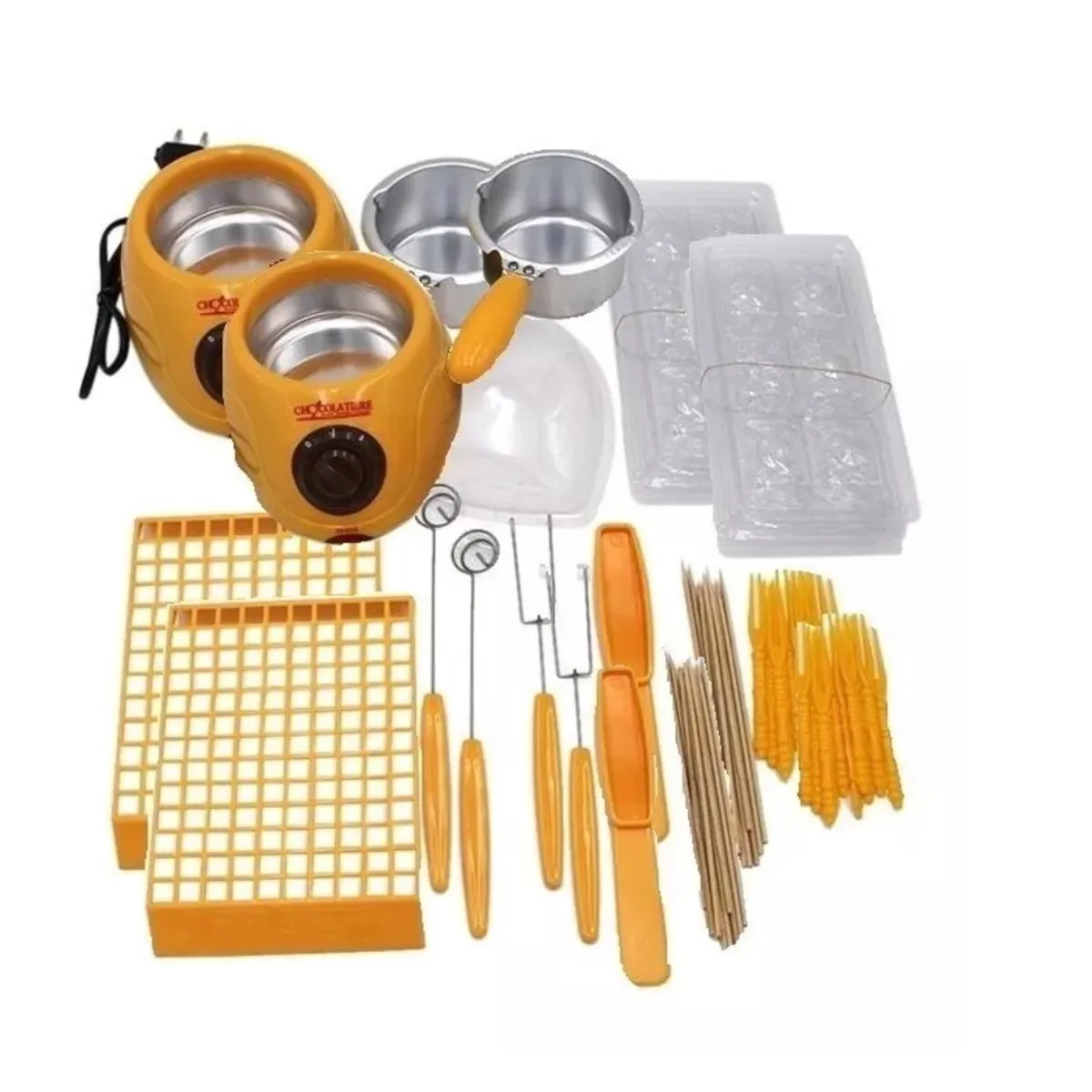 GENERICO - Pack X2 Fondue Chocolate Maquina De Chocolate Eléctrico