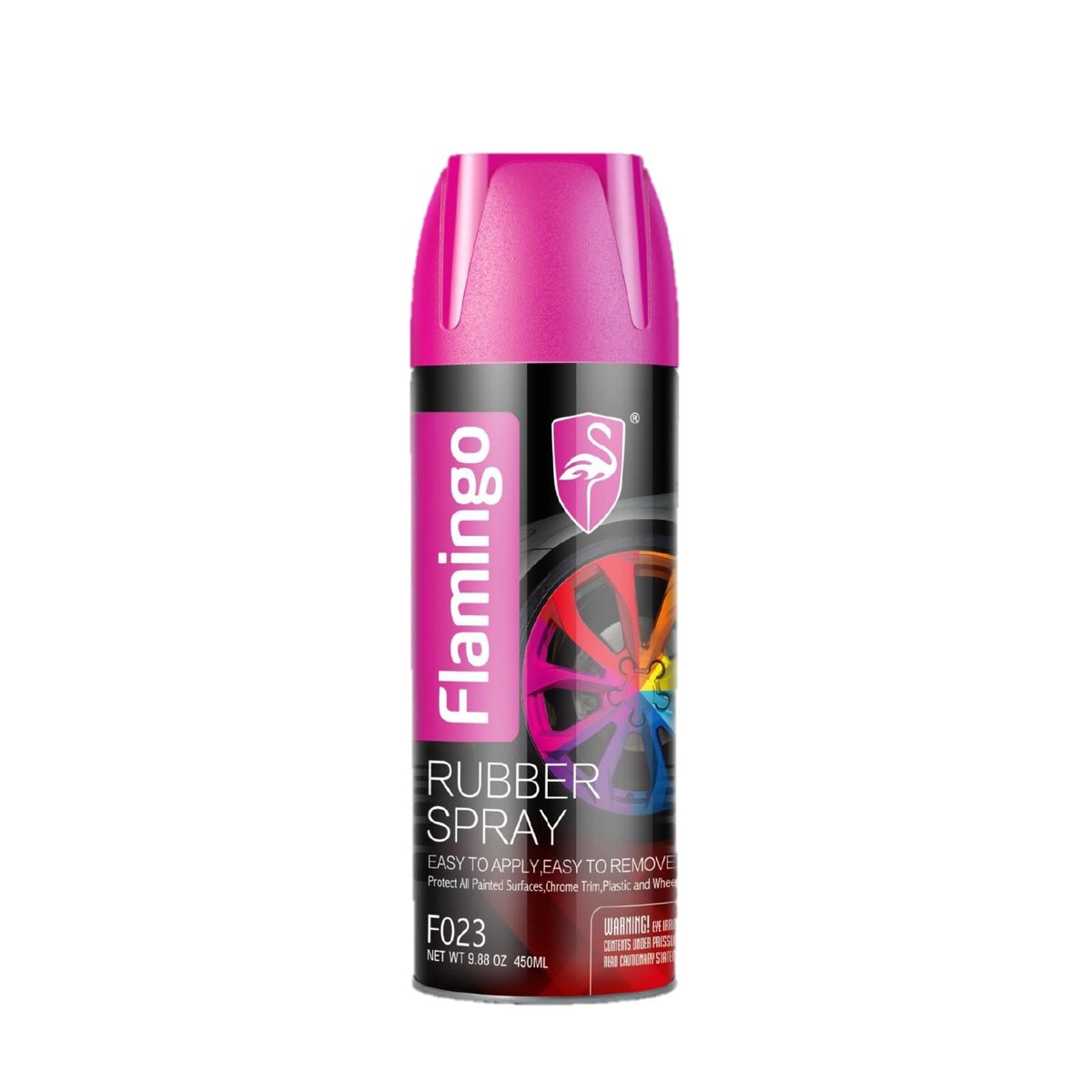 FLAMINGOS - Pintura Spray Removible - Negro Brillante 450ml Flamingochile