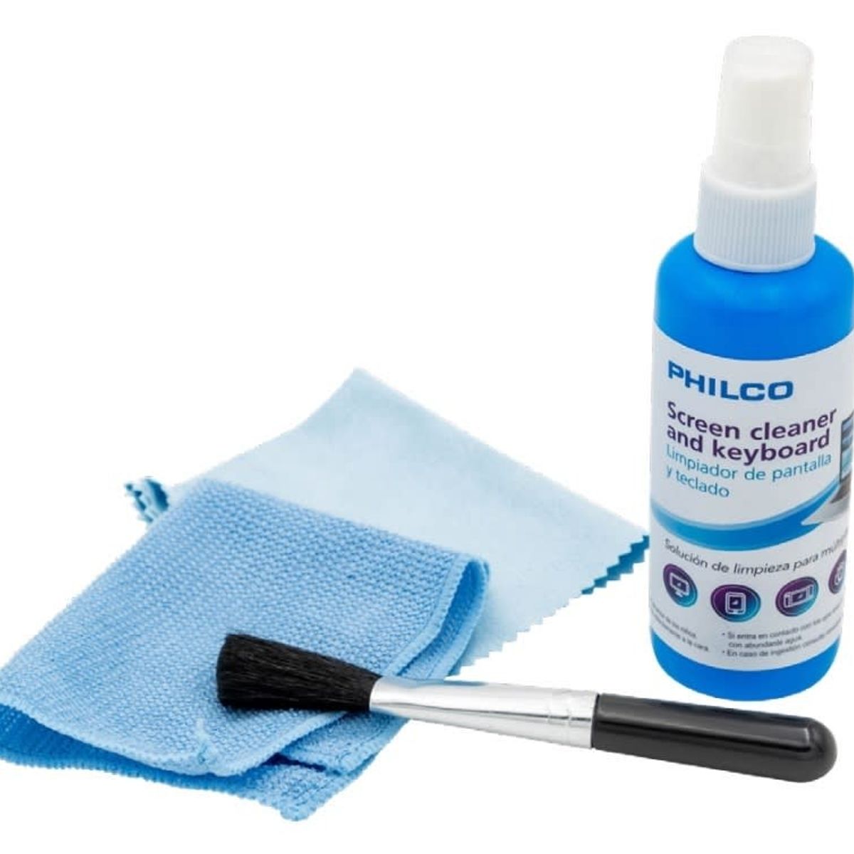 PHILCO - Kit De Limpieza Premium Para Pantallas, PC y Notebooks, 4 En 1 00311