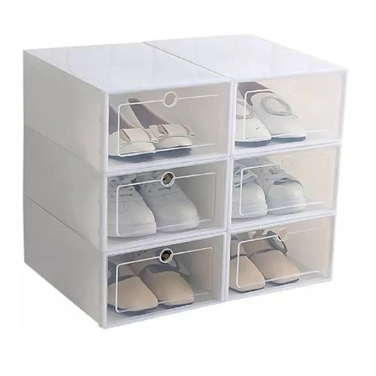 U BUY - Cajones Organizadores De Zapato Apilable Pack 6 Unidades