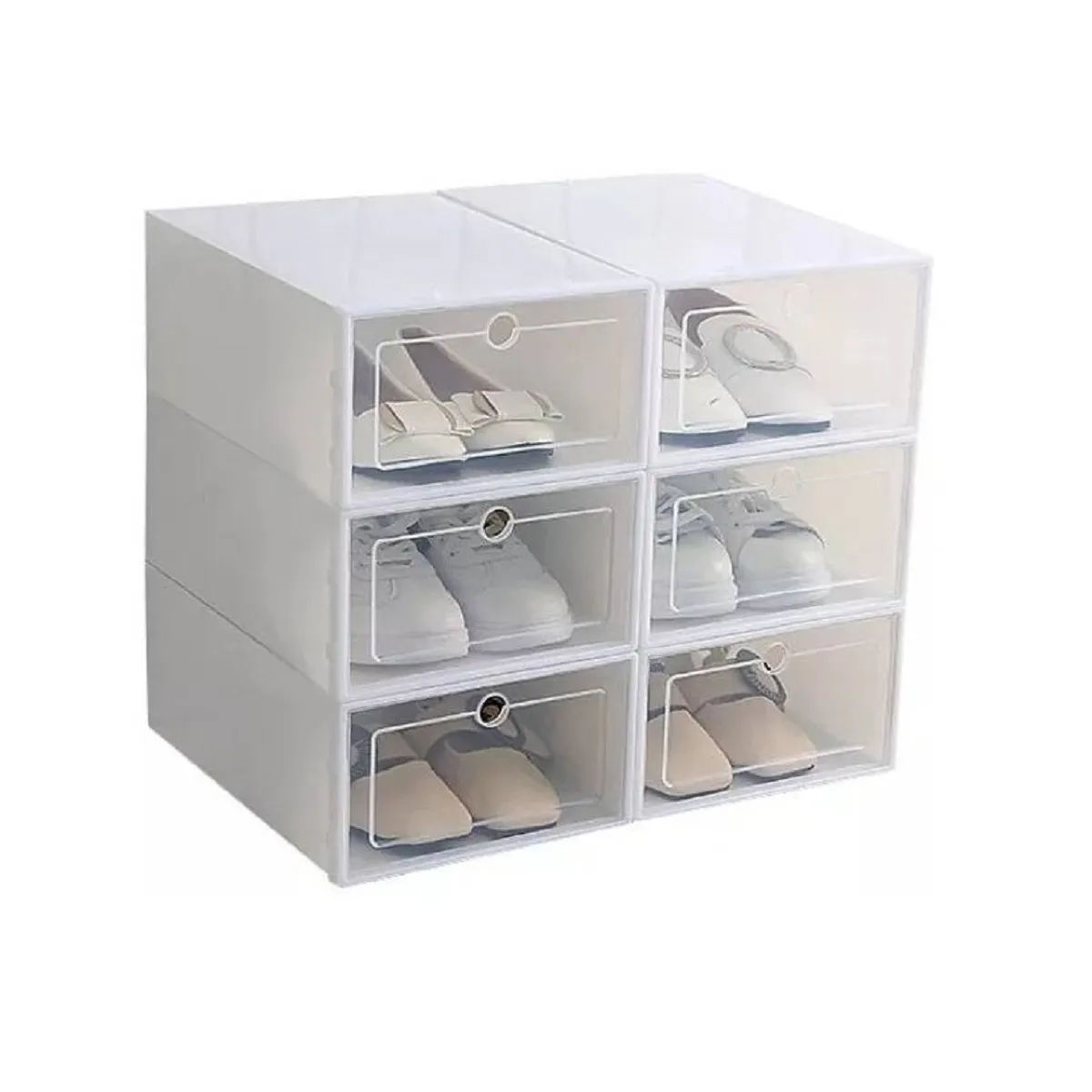 U BUY - Cajones Organizadores De Zapato Apilable Pack 6 Unidades