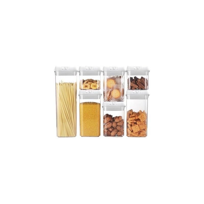 U BUY - Set 7 Contenedores Herméticos De Almacenamiento Plástico