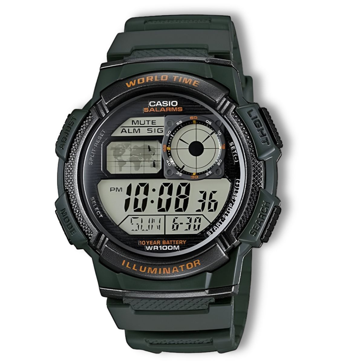 CASIO - Reloj de Hombre Casio Musgo AE-1000W-3AVDF Classic Style