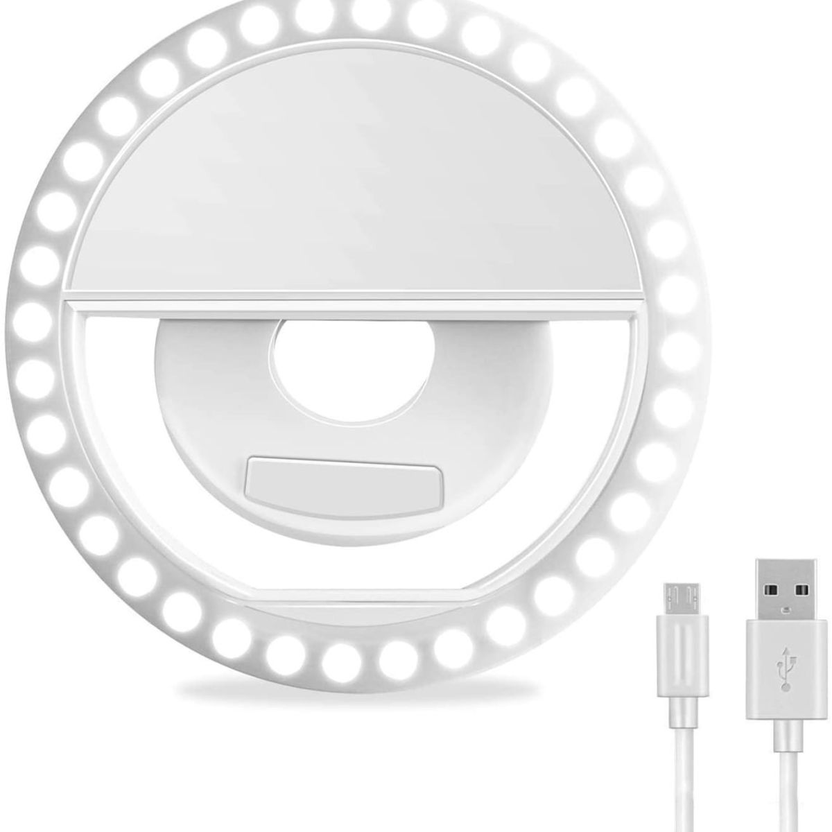 OEM - Aro Anillo de Luz Recargable Para Smartphone de Alto Brillo