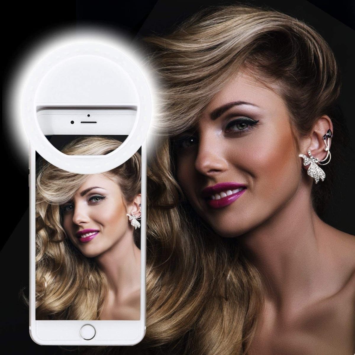 OEM - Aro Anillo de Luz Recargable Para Smartphone de Alto Brillo
