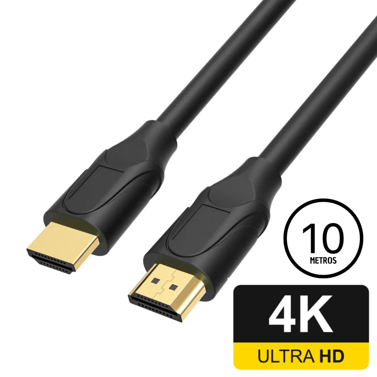 DBLUE - Cable HDMI de 10 Metros Reforzado 4K/ 2K/ Full HD 60Hz 10BAG - Negro