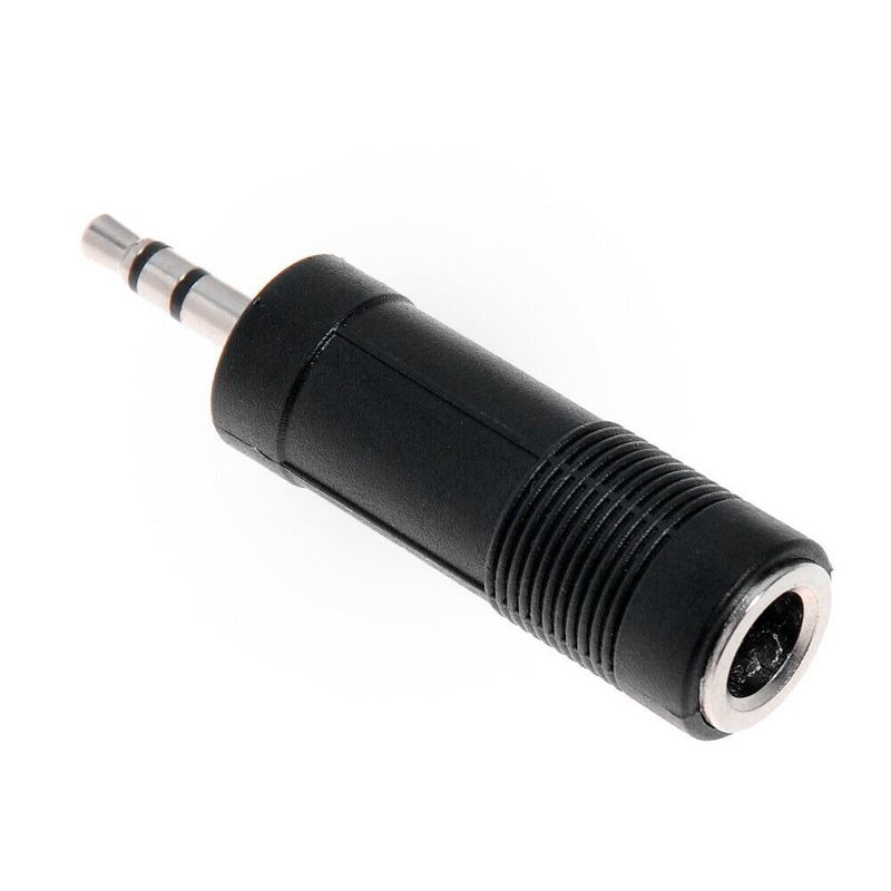 DBLUE - Adaptador de Audio 3.5mm Macho A 6.3mm Hembra Hifi CAV07 - Negro
