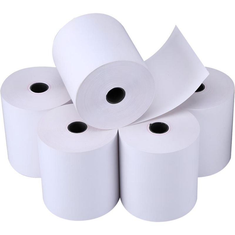 OEM - Rollo Térmico 80X80mm (Pack 10 Unidades) Premium Quality 59G - Blanco