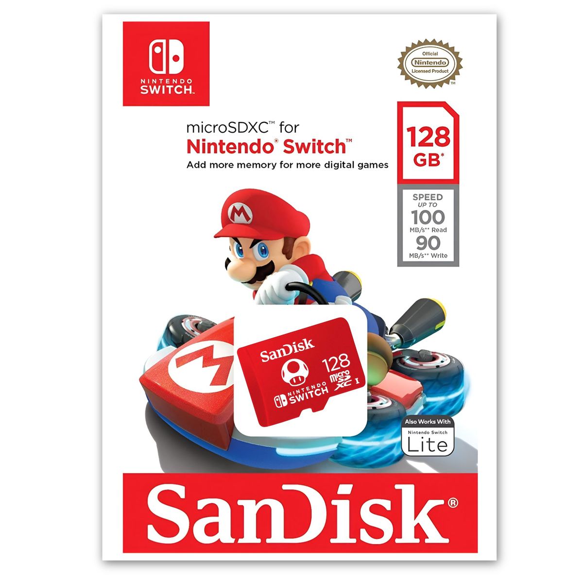SANDISK - Memoria Micro SD Sandisk para Nintendo Switch 128 GB Deluxe