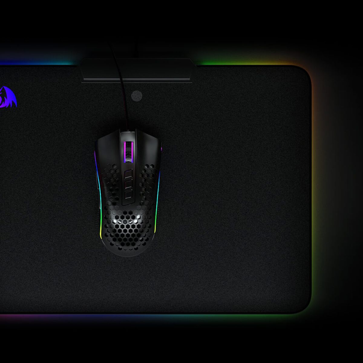 REDRAGON - Mouse Pad Redragon FULL RGB de Alto Contraste Epeius P009 - Negro