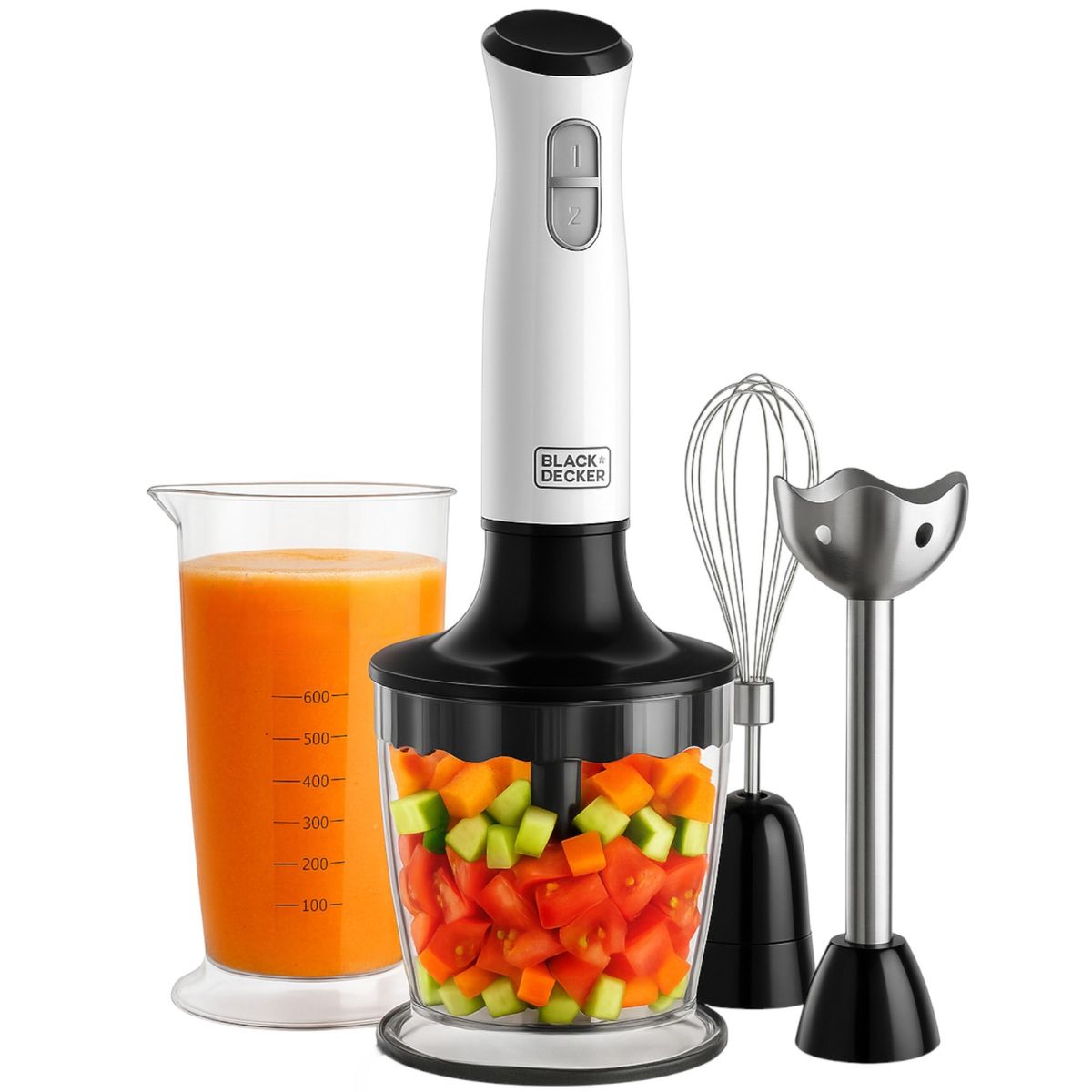 BLACK+DECKER - Batidora De Inmersion 3 en 1 Black + Decker 700W HB24710-CL