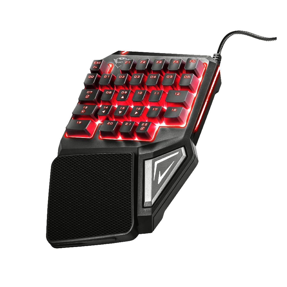 TRUST - Teclado de Una Mano Anti-Ghosting Full Rgb Trust Gxt 888 Assa