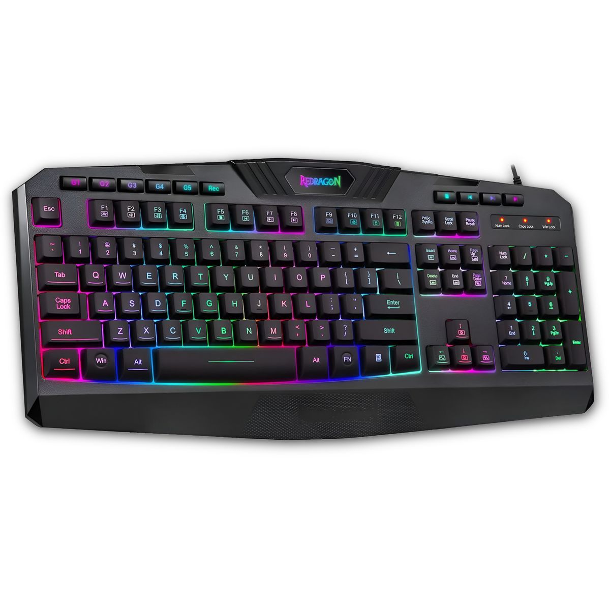 REDRAGON - Teclado Gamer Redragon Harpe Pro Anti-Ghosting Full RGB