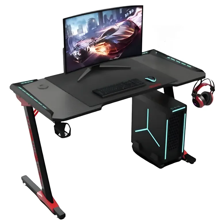 Escritorio Gamer Tipo Z con Iluminacion RGB LED+ GTC