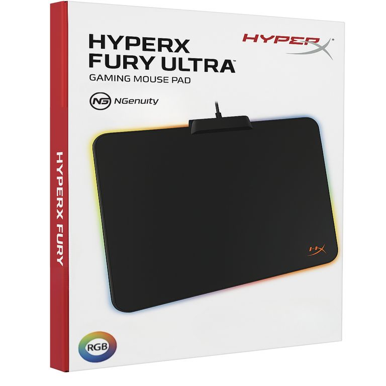 Mouse Pad Gamer Fury Ultra Rgb 360X300X5mm HX-MPFU-M - Negro