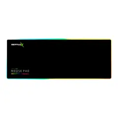 REPTILEX - Mouse Pad Gamer RGB XXL RGB 40x90cm / 4mm RX-0022 - Negro
