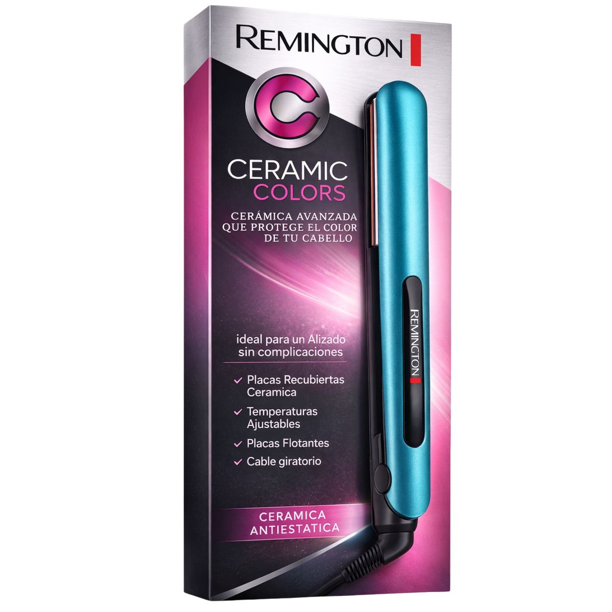 REMINGTON - Alisador De Cabello Remington S1520 Ceramic Colors