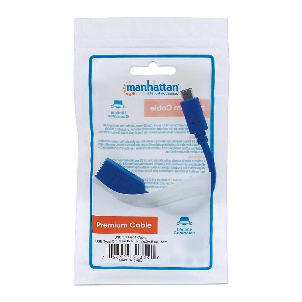 MANHATTAN - Cable Otg Tipo C A Usb Manhattan Usb 3.1 Pro 353540