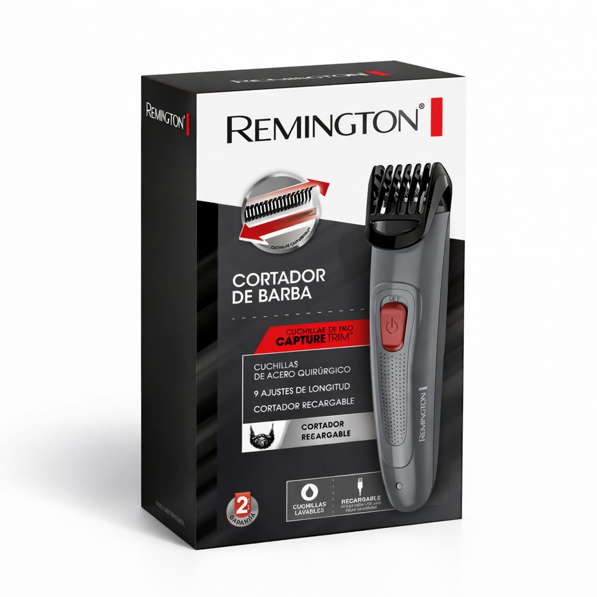 REMINGTON - Cortadora de Barba Remington Beard Boss MB08A Recargable