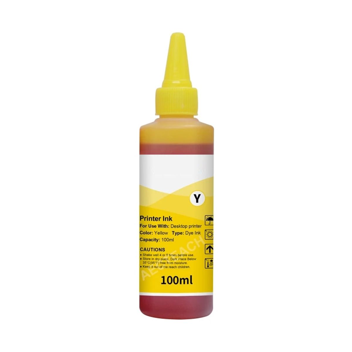 OEM - Tinta para Recargar Impresoras 100ML Yellow Premium Quality - Amarillo
