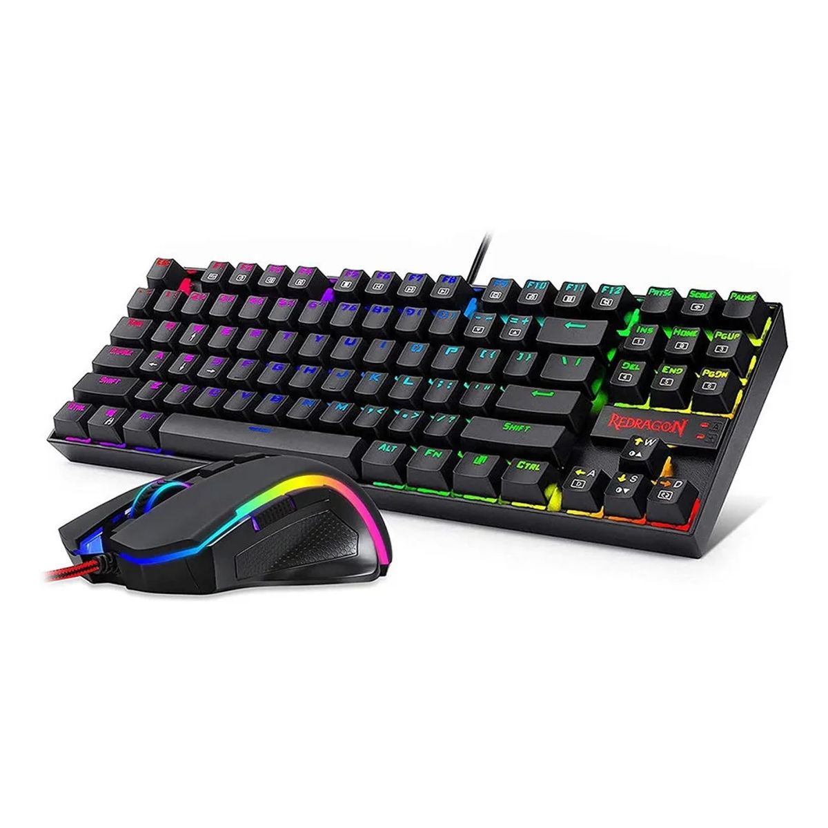 REDRAGON - Kit Redragon Teclado Mecánico Kumara + Mouse Griffin RGB