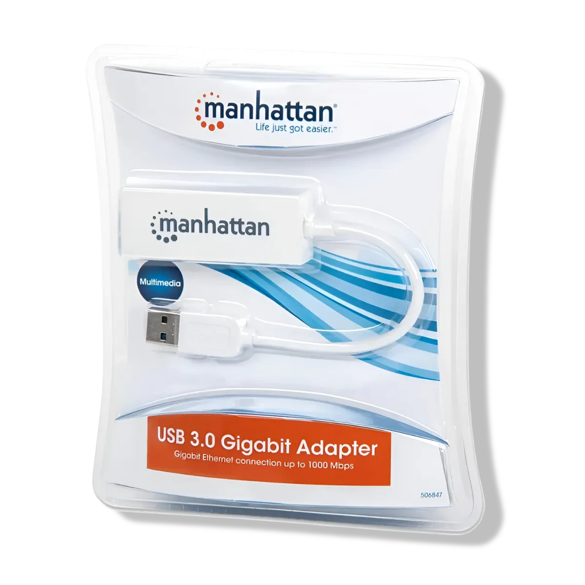 MANHATTAN - Adaptador De Red USB 3.0 a RJ45 Gigabit Manhattan High Speed