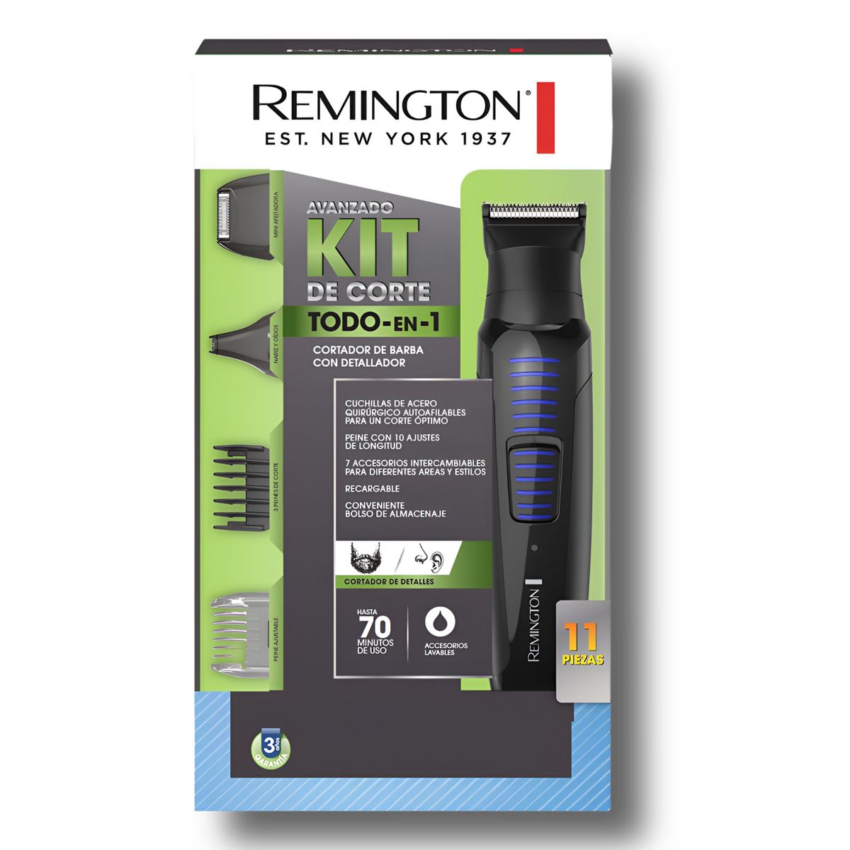 REMINGTON - Cortadora De Cabello Remington Recargable ALL IN ONE RG029A  Negro
