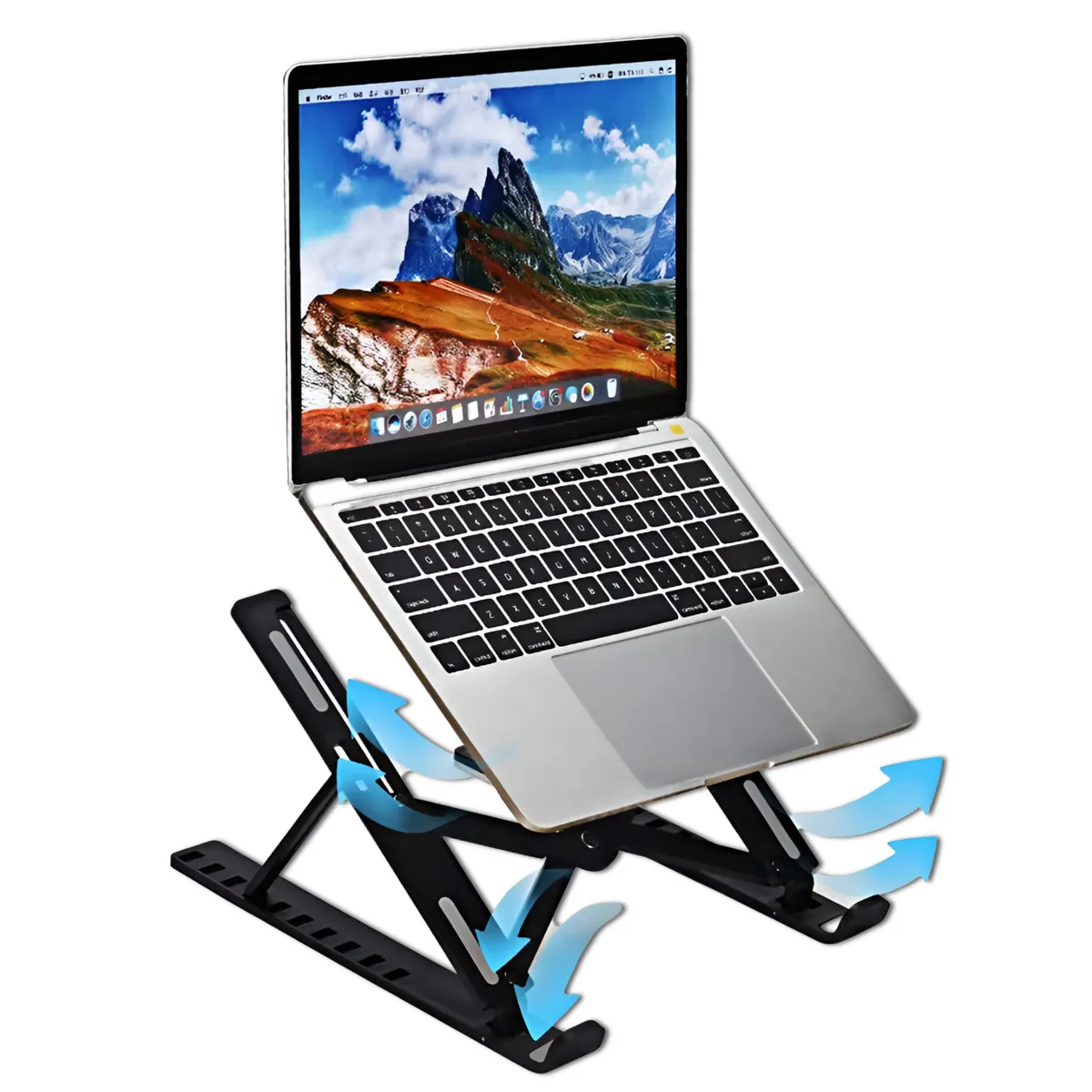 TECMASTER - Soporte para Notebooks y Macbooks Retractil  de Aluminio