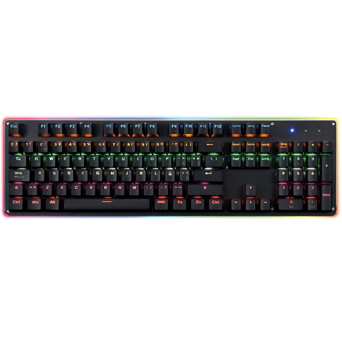 REPTILEX - Teclado Mecanico Retro Iluminado RGB Rx0004 para PC PS X-BOX
