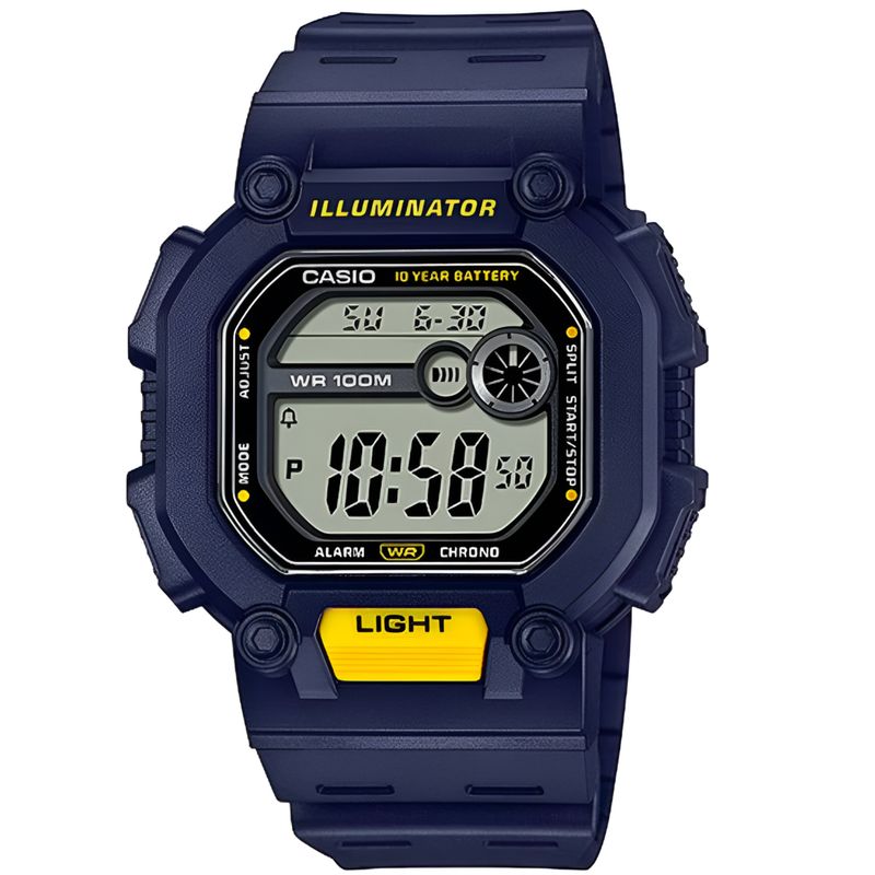 CASIO - Reloj Casio de Hombre W-737H-2Avdf Classic Line Digital Azul - Azul