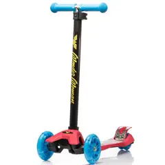 DC COMICS - Scooter Infantil Reforzado Mujer Maravilla 4 Rueda - Negro