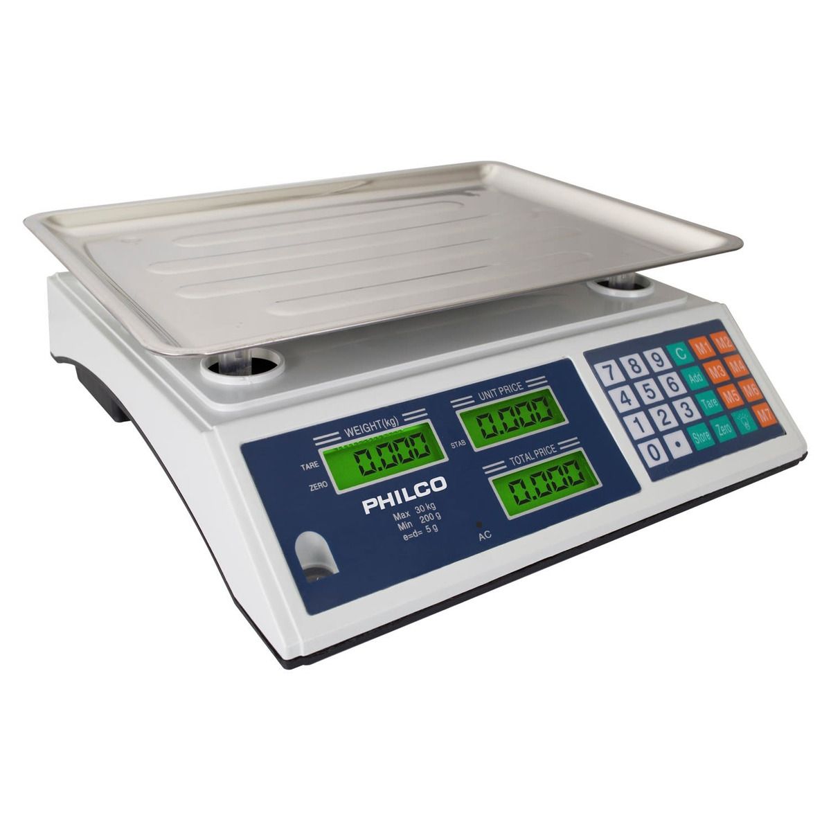 PHILCO - Pesa Balanza Digital Para Pymes de precisión para 40KG 841